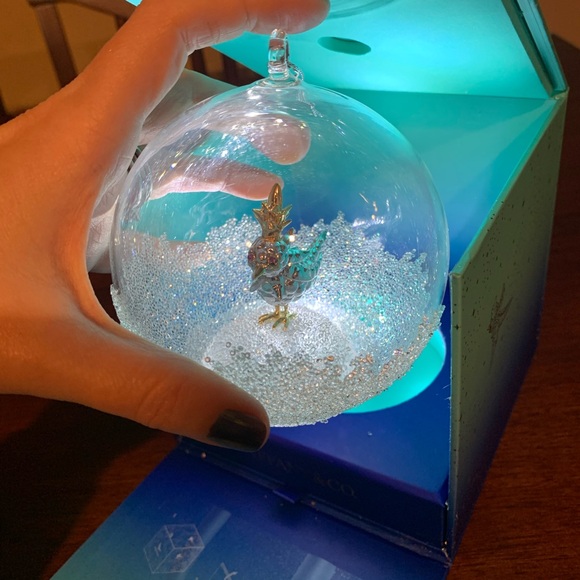 Authentic brand new absolutely stunning Tiffany three ornament or display . Rare - Picture 1 of 17